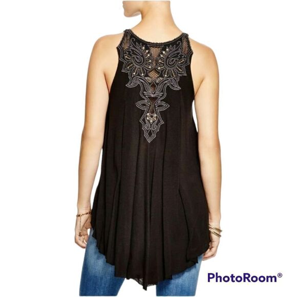 FREE People New World Embellished Tunic Boho Chic! S - Picture 1 of 10